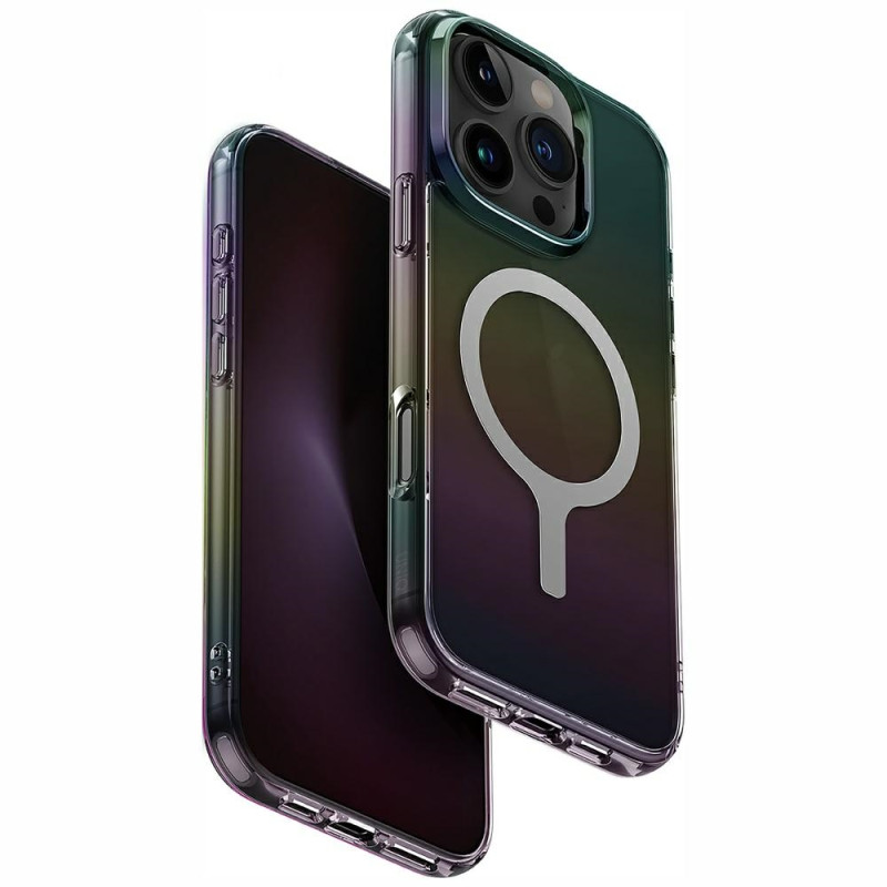 Pouzdro UNIQ IRIDESCIA Magclick pro iPhone 16 Pro - černá