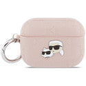Pouzdro Karl Lagerfeld MONOGRAM pro AirPods Pro 3 - růžová