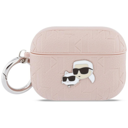 Pouzdro Karl Lagerfeld MONOGRAM pro AirPods Pro 3 - růžová