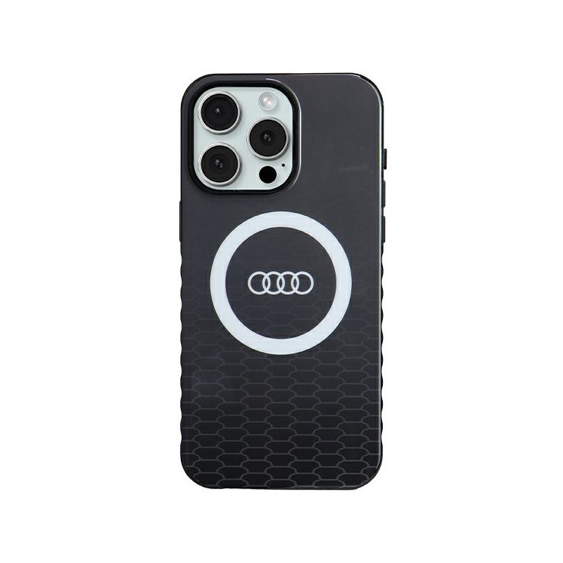 Kryt Audi IML BIG LOGO pro iPhone 15 Pro Max - černý
