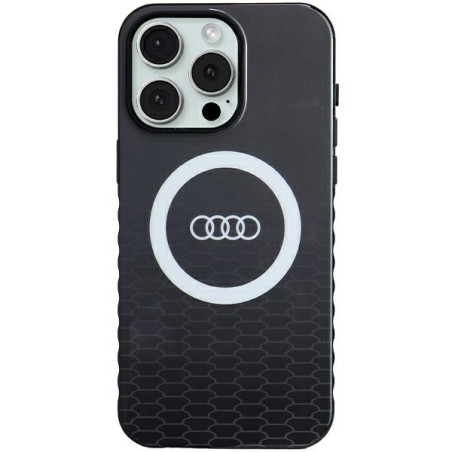 Kryt Audi IML BIG LOGO pro iPhone 15 Pro Max černý