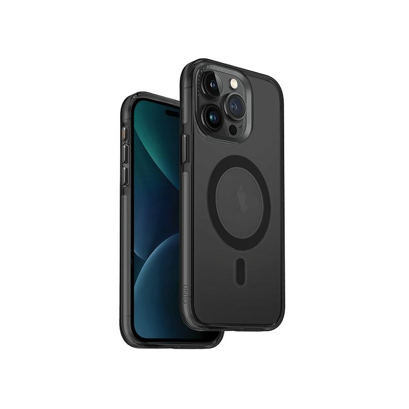 Pouzdro UNIQ CALIO MAGCLICK pro iPhone 15 Pro - šedá