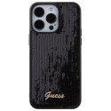 Kryt Guess Sequin Script Metal pro iPhone 15 Pro Max - black