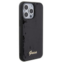 Kryt Guess Sequin Script Metal pro iPhone 15 Pro Max - black