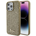 Kryt Guess DISCO METAL SCRIPT pro iPhone 15 Pro Max - gold
