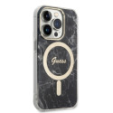 Kryt Guess Marble GUBPP14LHMEACSK iPhone 14 Pro černá/černá