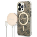 Set Guess GUBPP13LH4EACSW pro iPhone 13 Pro - hnědá