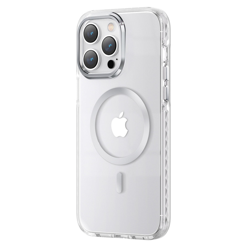 Kryt Kingxbar PQY ICE CRYSTAL pro iPhone 14 Plus - stříbrná