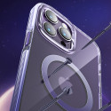 Kryt Kingxbar ICE CRYSTAL pro iPhone 14 Plus - stříbrná