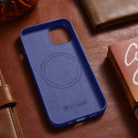 iCarer kožené pouzdro pro iPhone 14 Plus Light Purple (MagSafe)