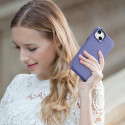 iCarer kožené pouzdro pro iPhone 14 Plus Light Purple (MagSafe)