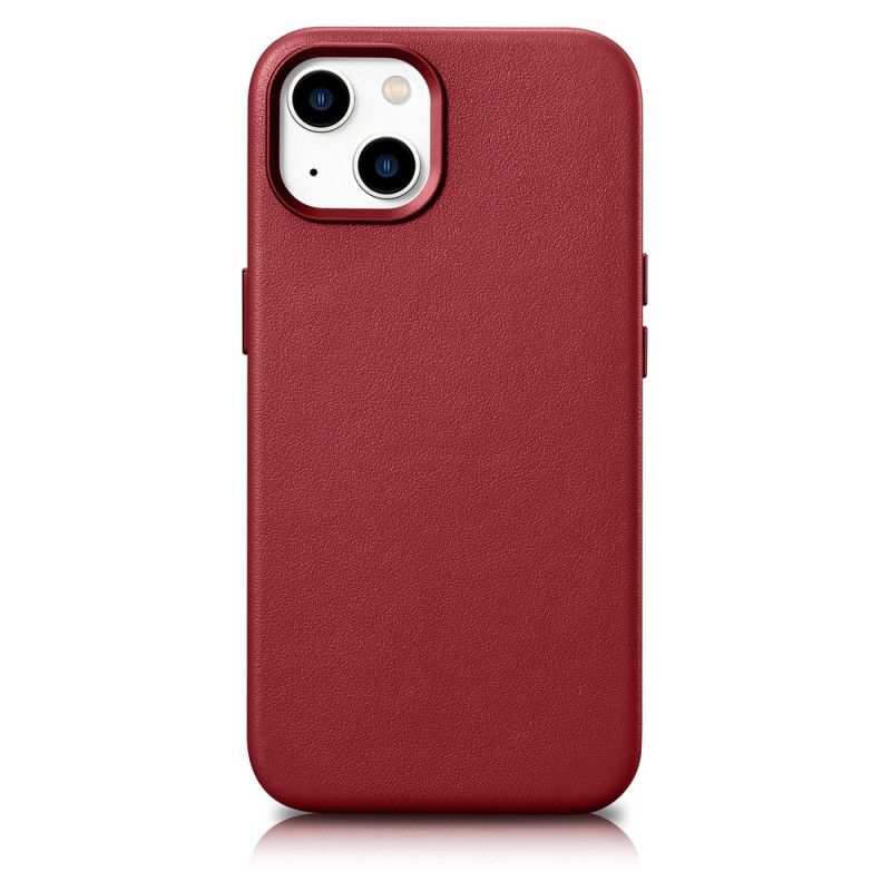 Pouzdro iCarer CASE LEATHER pro iPhone 14 Plus - červené