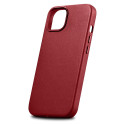 iCarer CASE LEATHER kožené pouzdro iPhone 14 Plus červené
