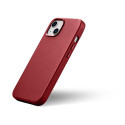 iCarer CASE LEATHER kožené pouzdro iPhone 14 Plus červené