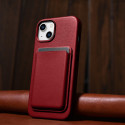 iCarer CASE LEATHER kožené pouzdro iPhone 14 Plus červené