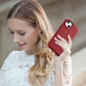 iCarer CASE LEATHER kožené pouzdro iPhone 14 Plus červené