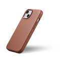 Pouzdro iCarer CASE LEATHER iPhone 14 Plus - hnědá