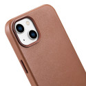 Pouzdro iCarer CASE LEATHER iPhone 14 Plus - hnědá