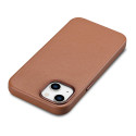 Pouzdro iCarer CASE LEATHER iPhone 14 Plus - hnědá