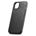 iCarer kožené pouzdro MagSafe pro iPhone 14 Plus - černé