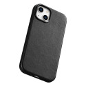 iCarer kožené pouzdro MagSafe pro iPhone 14 Plus - černé