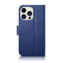 Pouzdro iCarer pro iPhone 14 Pro Max 2v1 Anti-RFID modrá