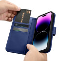 Pouzdro iCarer pro iPhone 14 Pro Max 2v1 Anti-RFID modrá