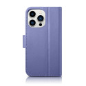 Pouzdro iCarer Wallet Case 2v1 pro iPhone 14 Pro Max - light purple