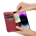 Pouzdro iCarer 2v1 Anti-RFID pro iPhone 14 Pro Max - červené