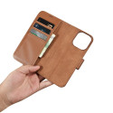 Pouzdro iCarer Anti-RFID Wallet iPhone 14 Pro Max – hnědá