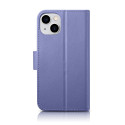 Pouzdro iCarer Wallet Case 2v1 pro iPhone 14 Plus - světle fialová