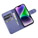 Pouzdro iCarer Wallet Case 2v1 pro iPhone 14 Plus - světle fialová