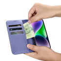 Pouzdro iCarer Wallet Case 2v1 pro iPhone 14 Plus - světle fialová