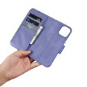 Pouzdro iCarer Wallet Case 2v1 pro iPhone 14 Plus - světle fialová