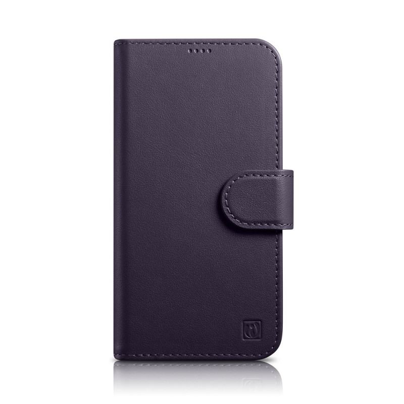 Pouzdro iCarer iCarer Wallet Case 2in1 pro iPhone 14 Plus - dark purple