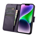 Pouzdro iCarer Wallet Case 2v1 pro iPhone 14 Plus - dark purple