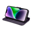 Pouzdro iCarer Wallet Case 2v1 pro iPhone 14 Plus - dark purple