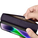 Pouzdro iCarer Wallet Case 2v1 pro iPhone 14 Plus - dark purple