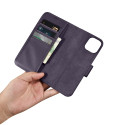 Pouzdro iCarer Wallet Case 2v1 pro iPhone 14 Plus - dark purple