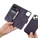 Pouzdro iCarer Wallet Case 2v1 pro iPhone 14 Plus - dark purple