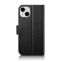 Pouzdro iCarer 2v1 iPhone 14 Plus - černé (Anti-RFID)
