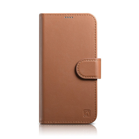 Pouzdro iCarer iPhone 14 2v1 Anti-RFID - hnědá