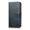 iCarer Oil Wax Wallet Case 2v1 pro iPhone 14 Pro Max - modrá