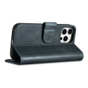 iCarer Oil Wax Wallet Case 2v1 pro iPhone 14 Pro Max - modrá