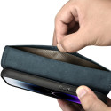 iCarer Oil Wax Wallet Case 2v1 pro iPhone 14 Pro Max - modrá