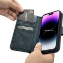 iCarer Oil Wax Wallet Case 2v1 pro iPhone 14 Pro Max - modrá