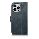 iCarer Oil Wax Wallet Case 2v1 pro iPhone 14 Pro Max - modrá