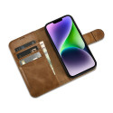 Pouzdro iCarer iPhone 14 Plus 2v1 Anti-RFID - hnědé