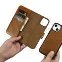 Pouzdro iCarer iPhone 14 Plus 2v1 Anti-RFID - hnědé