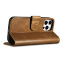 Pouzdro iCarer Oil Wax Wallet Case 2v1 iPhone 14 Pro hnědá